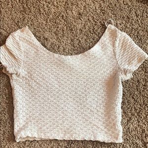 Small white crop top